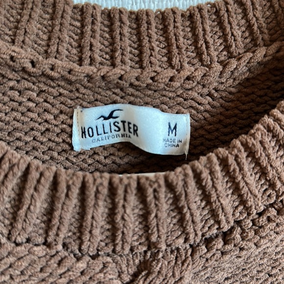 Brown Hollister Cable Knit Sweater - Picture 5 of 5